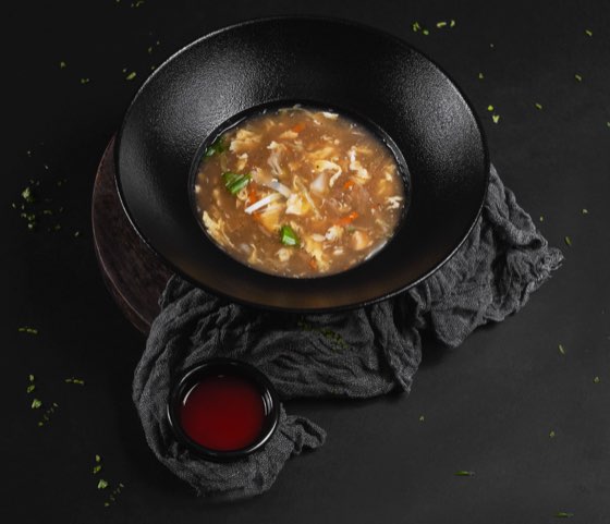 A real bowl of hot soup